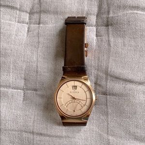 Skagen Rose Gold Dual Time Zone Watch